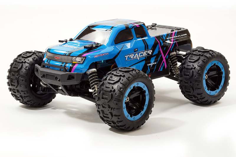 FTX TRACER 1/16 4WD BRUSHLESS RC MONSTER TRUCK RTR - BLUE